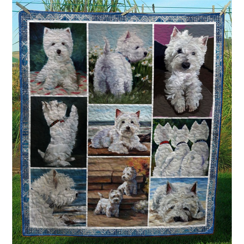 West Highland White CL28101203MDQ Quilt Blanket