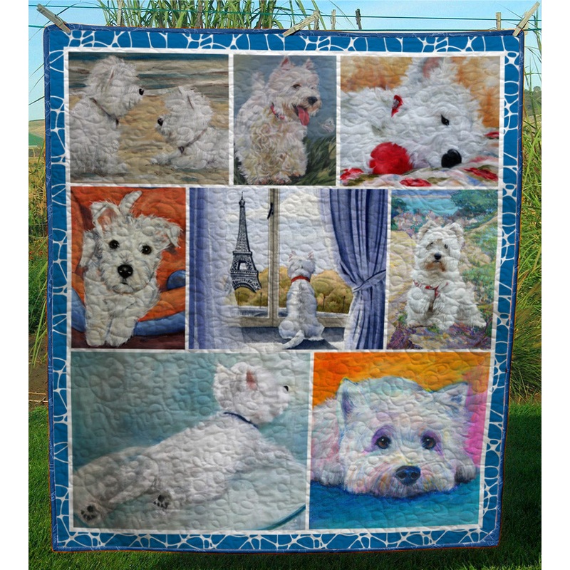 West Highland White CL28101204MDQ Quilt Blanket