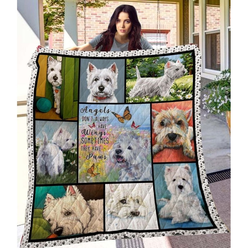Westie CL08110436MDQ Quilt Blanket