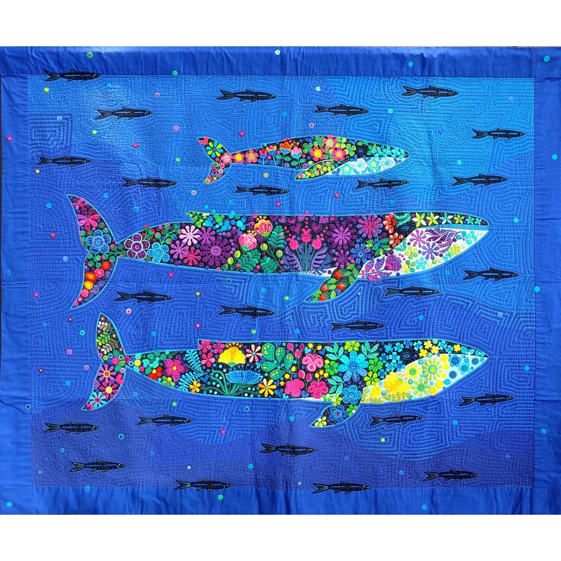 Whales CLA2211820Q Quilt Blanket