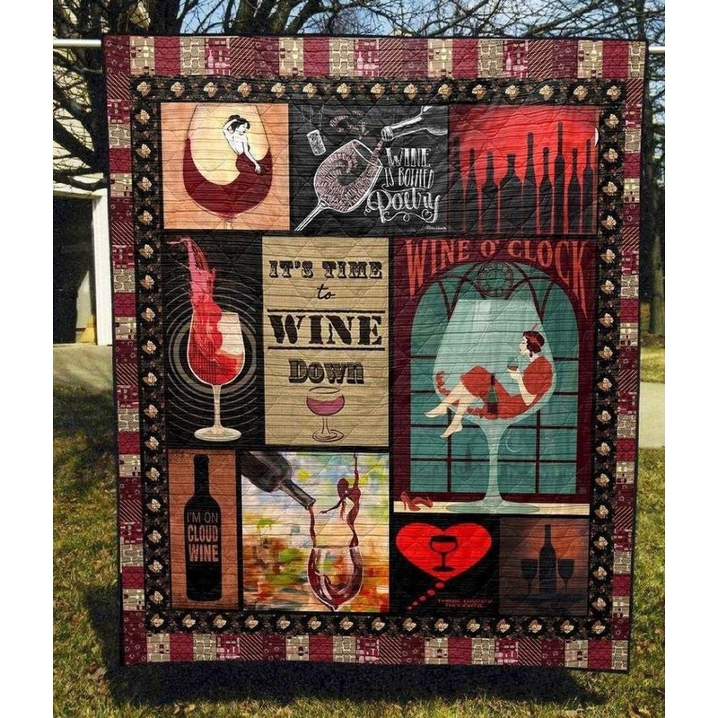 Wine Lady PK220522 Quilt Blanket