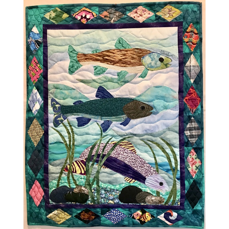 Trout CLM0111286 Quilt Blanket