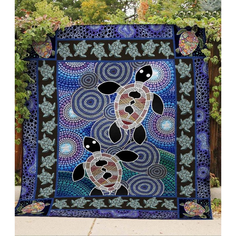 Turtle BI050802C TBG Quilt Blanket
