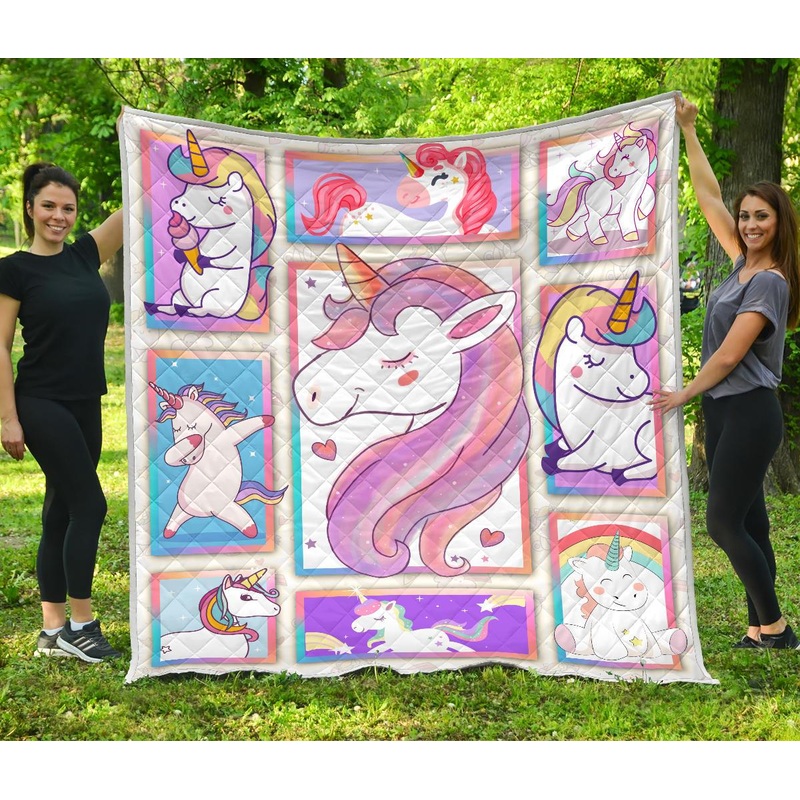 Unicorn CL12100704MDQ Quilt Blanket