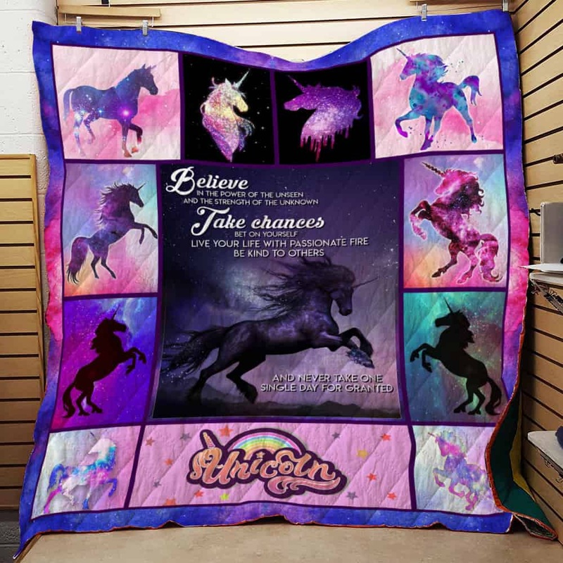 Unicorn CL22100543MDQ Quilt Blanket