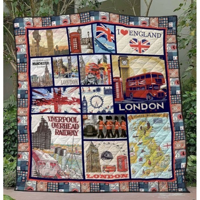 United Kingdom CL17123425MDQ Quilt Blanket