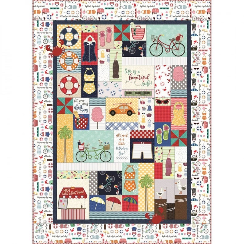 Vintage Boardwalk CLA0211800Q Quilt Blanket