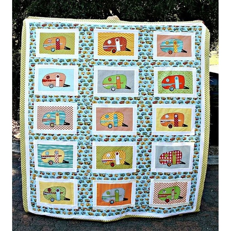 Vintage Campers CLH2111633Q Quilt Blanket