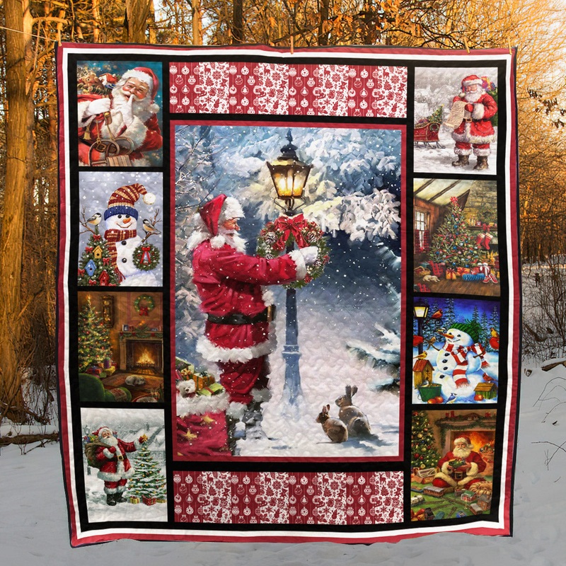Vintage Christmas CL15100380MDQ Quilt Blanket