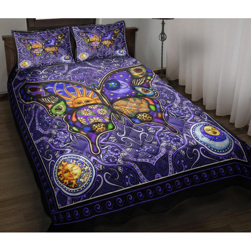 Butterfly Hippie Quilt Bedding Set ND270901