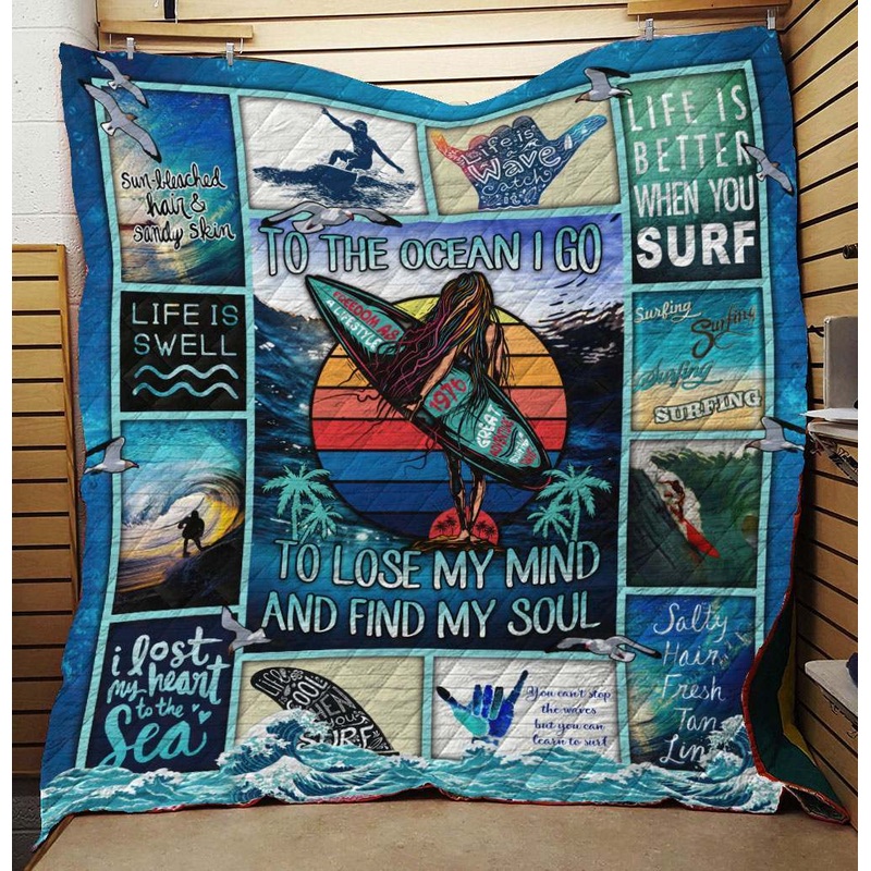 Surfing NG070801B TBG Quilt Blanket