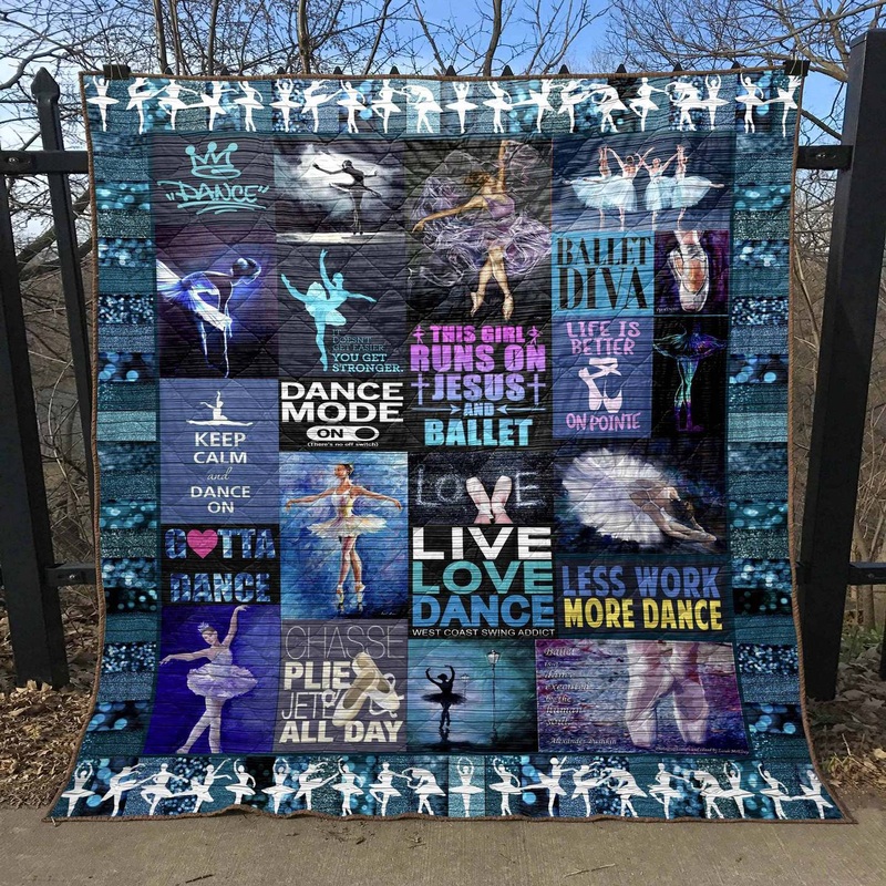 This Girl Runs On Jesus And Ballet CL16100242MDQ Quilt Blanket