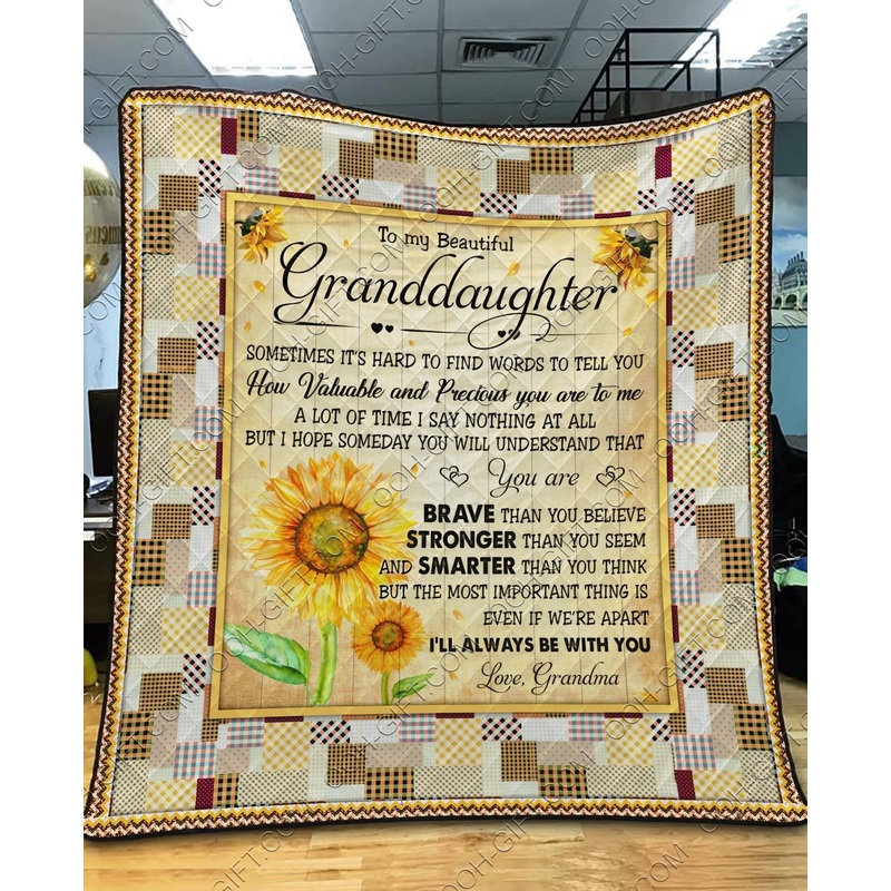 To My Beautiful Granddaughter CL01110661MDQ Quilt Blanket