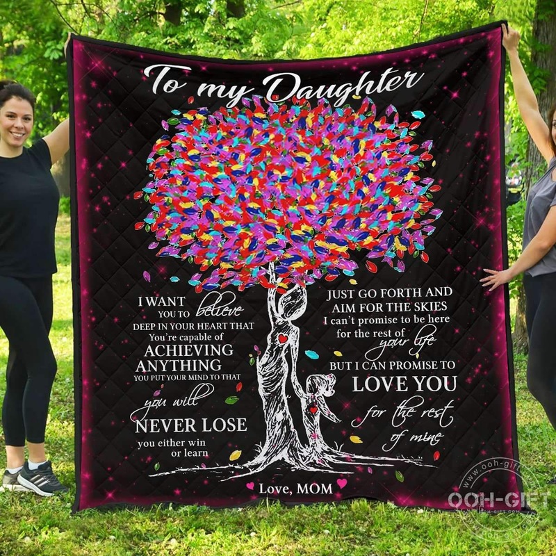 To My Daughter CL01110684MDQ Quilt Blanket