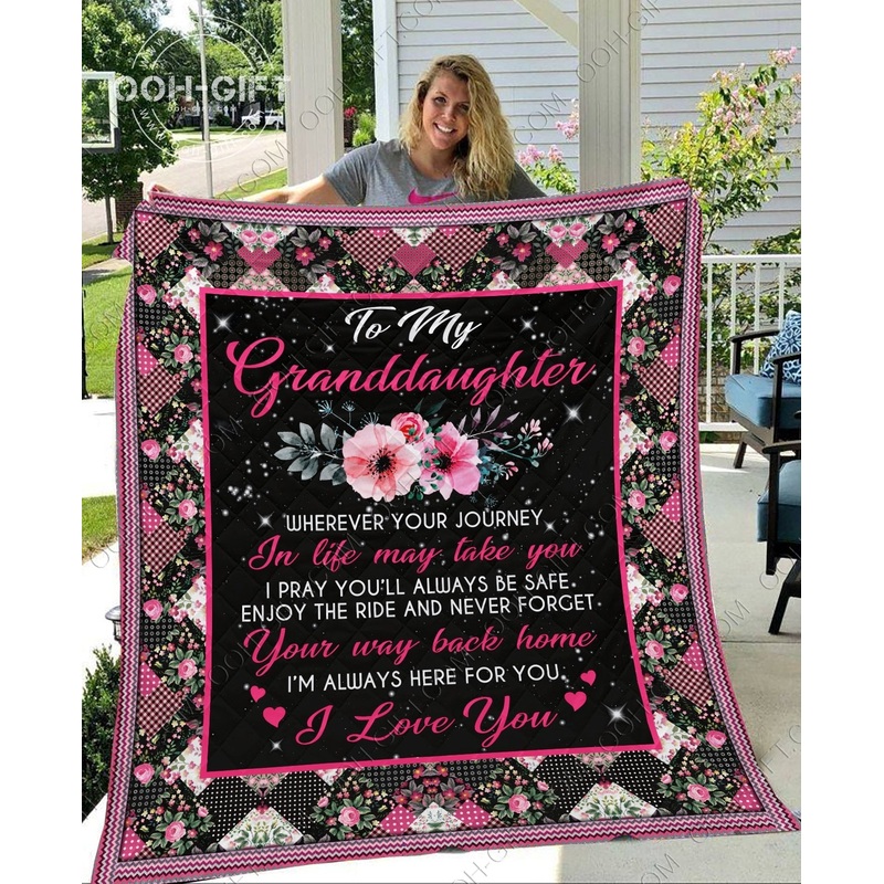 To My Granddaughter CL01110696MDQ Quilt Blanket