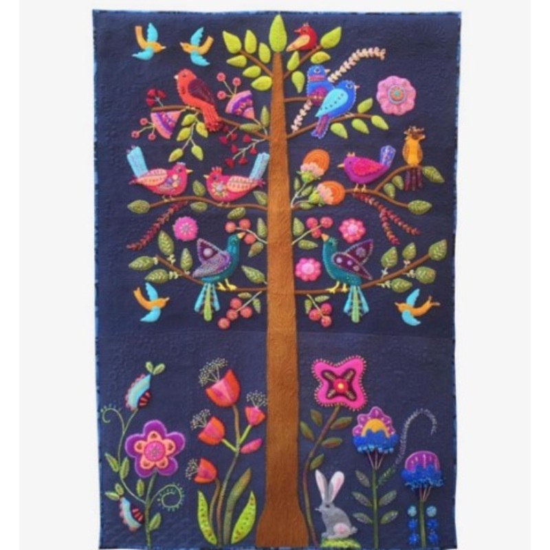 Tree Of Life Birds CLT2011146H Quilt Blanket