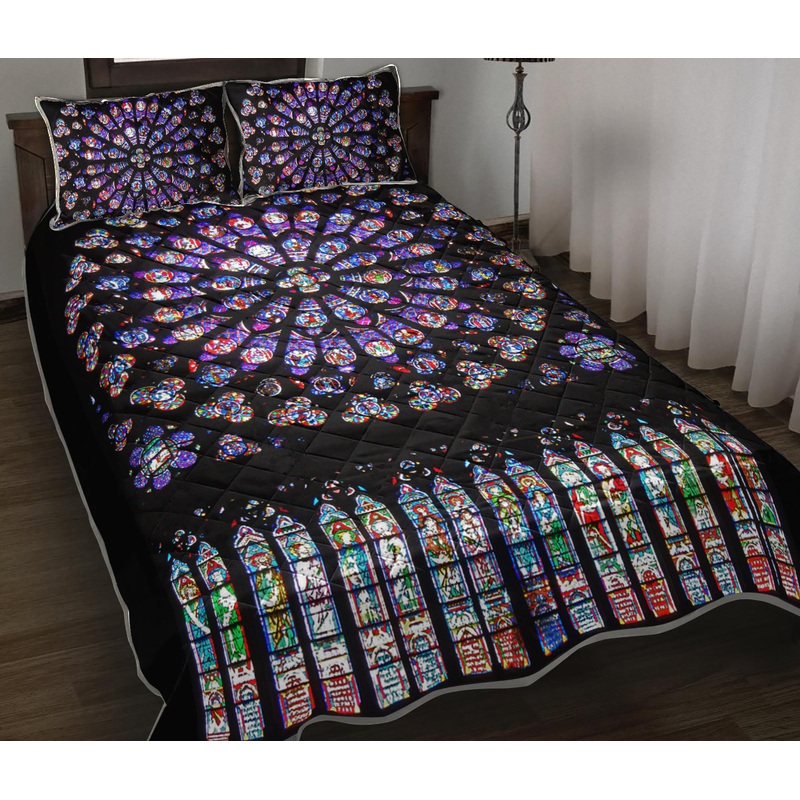 Stained Glass Quilt Bedding Set TL230908