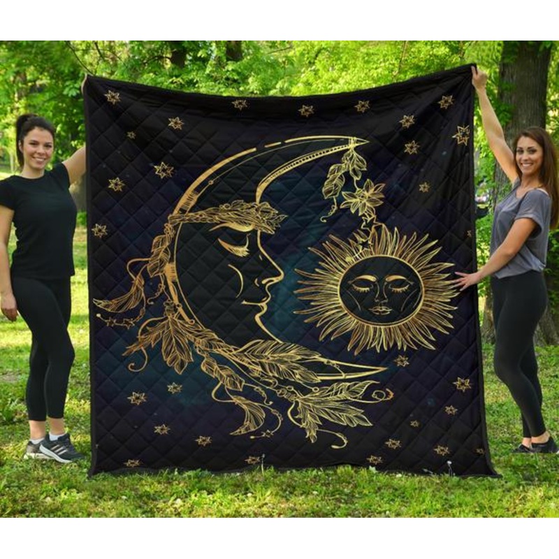 Sun Moon CL15100376MDQ Quilt Blanket