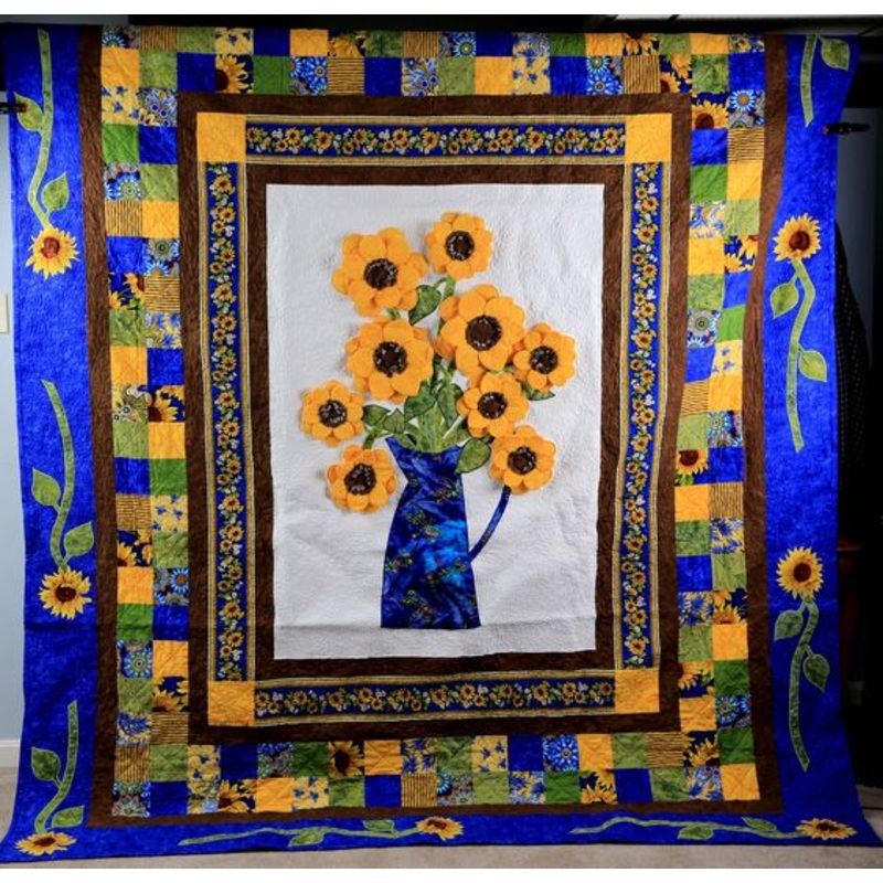 Sunflower CLA0910678Q Quilt Blanket