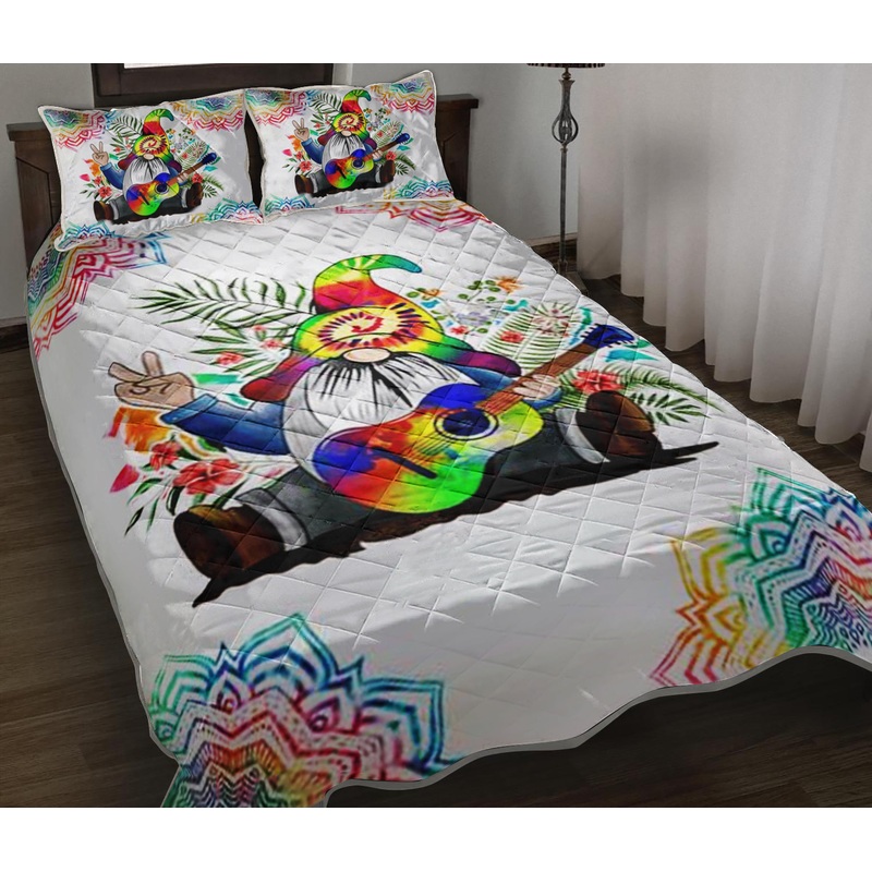 Tie Dye Gnome Quilt Bedding Set TL220907