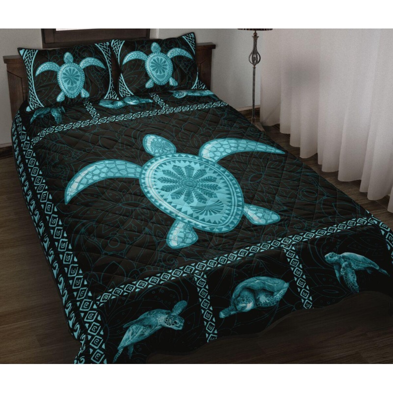 Turtle Quilt Bedding Set HT220907