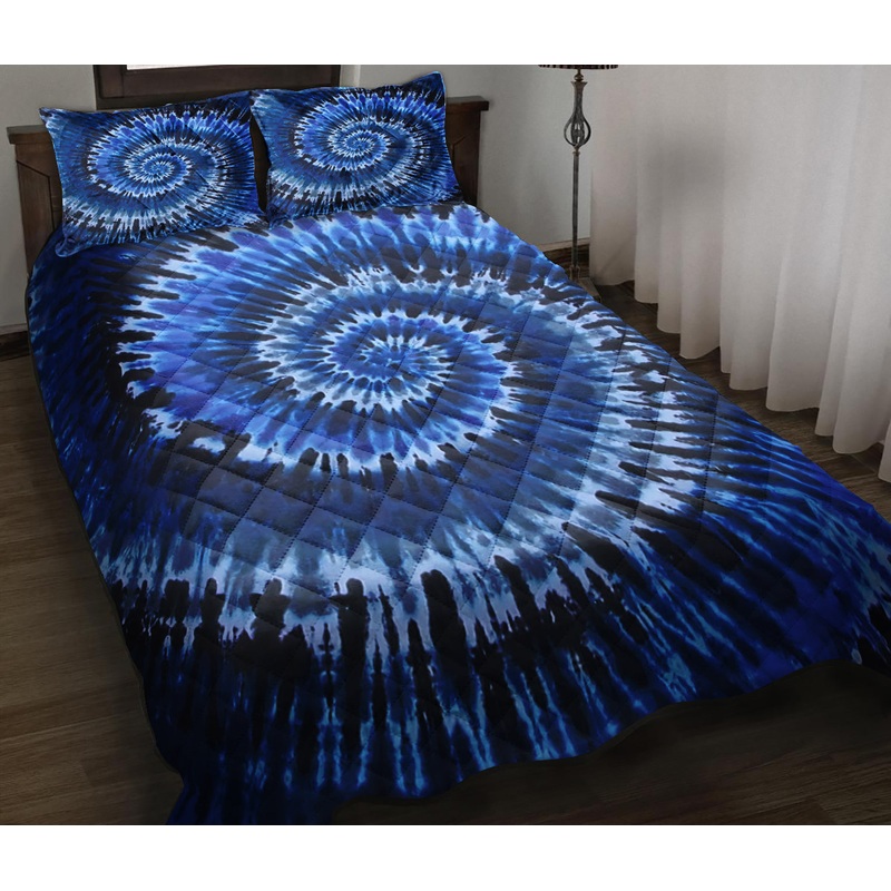 Blue Tie Dye Quilt Bedding Set MN2009002