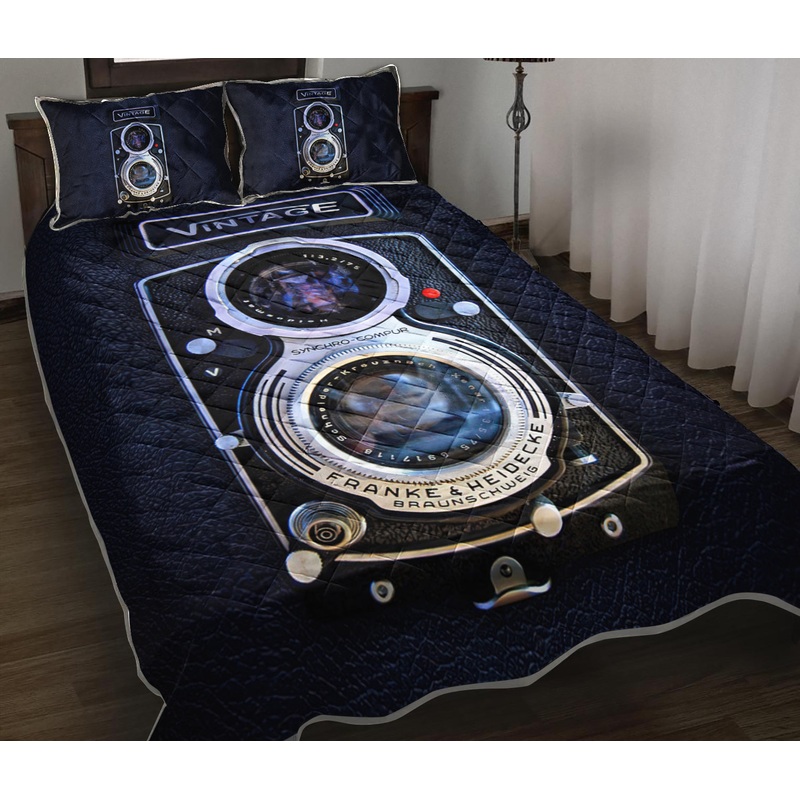 Camera Quilt Bedding Set TL180904