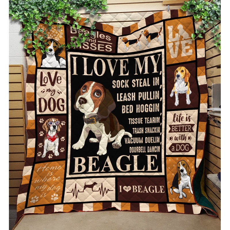Beagle Quilt Blanket HN160901M