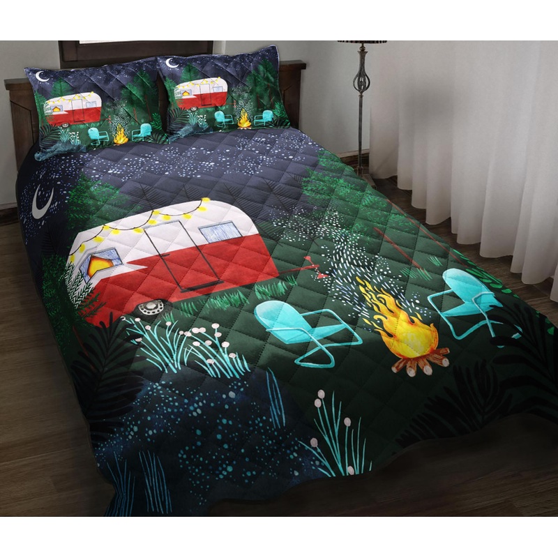 Camping Beneath The Stars Quilt Bedding Set ND170902