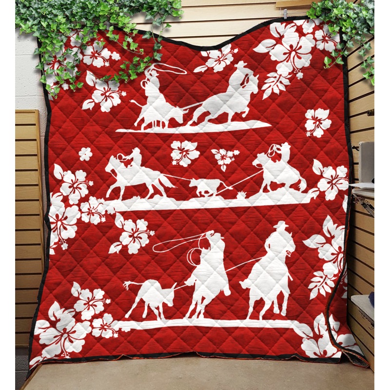 Team Roping Quilt Blanket HM160904M
