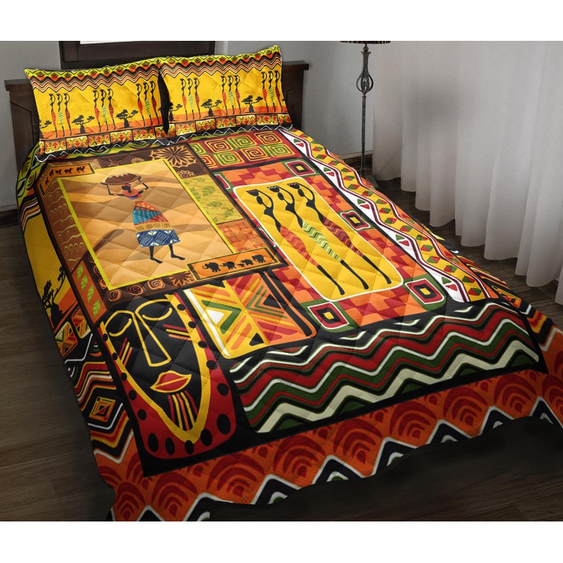 African Quilt Bedding Set HT150902