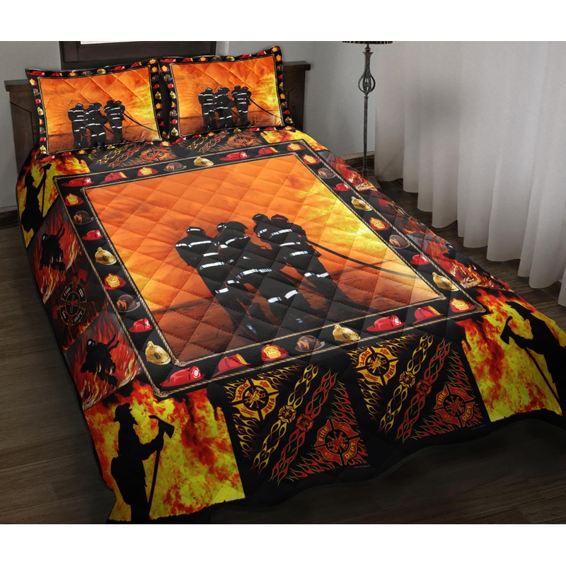 Amazing Firefighter Quilt Bedding Set MN1509001