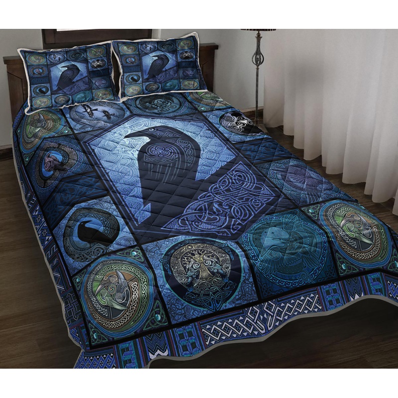 Celtic Raven Quilt Bedding Set TL140907
