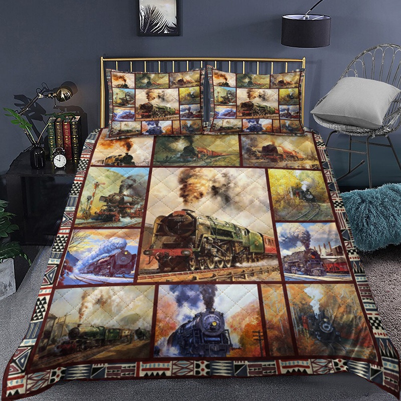 Train Quilt Bedding Set MT1509003