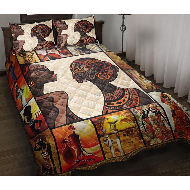 African Women Quilt Bedding Set ND140901