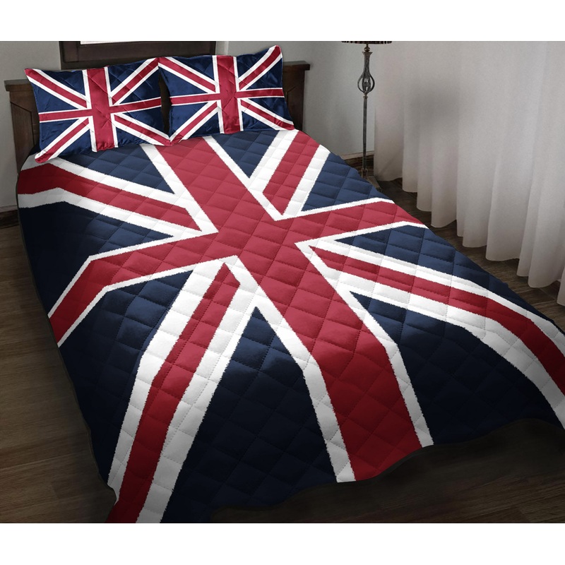 Union Jack Flag Quilt Bedding Set TM140902