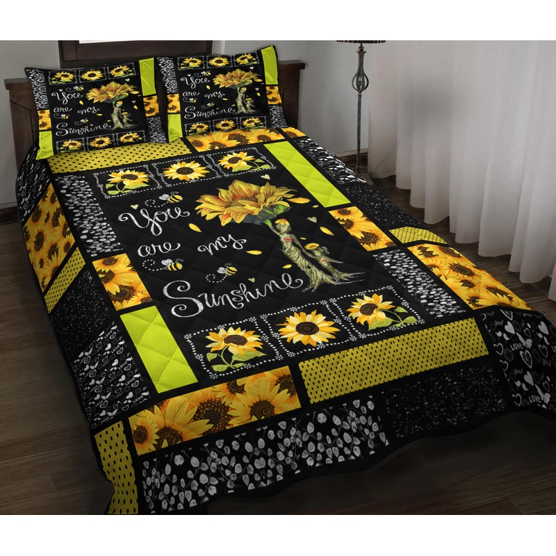 You Are My Sunshine Quilt Bedding Set HM140906T