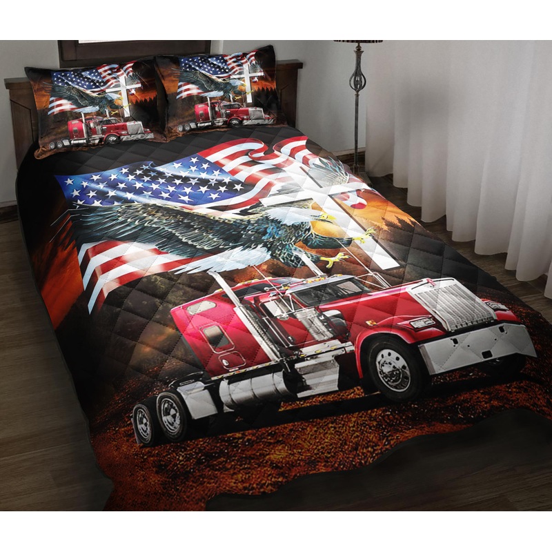 American Eagle Trucker Quilt Bedding Set ND100902