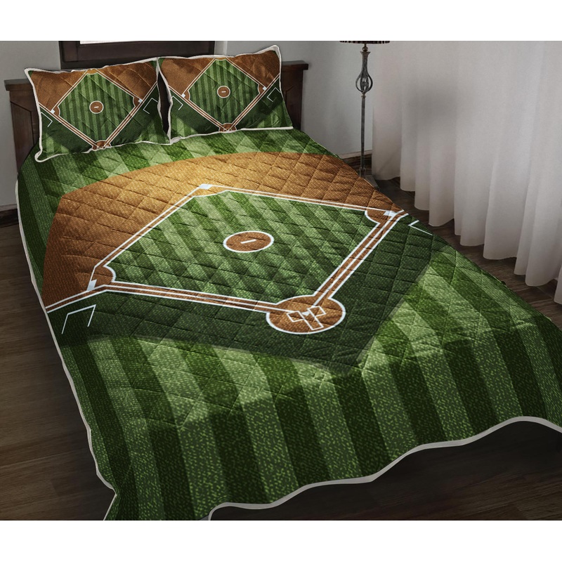 Baseball Field Quilt Bedding Set TL130904