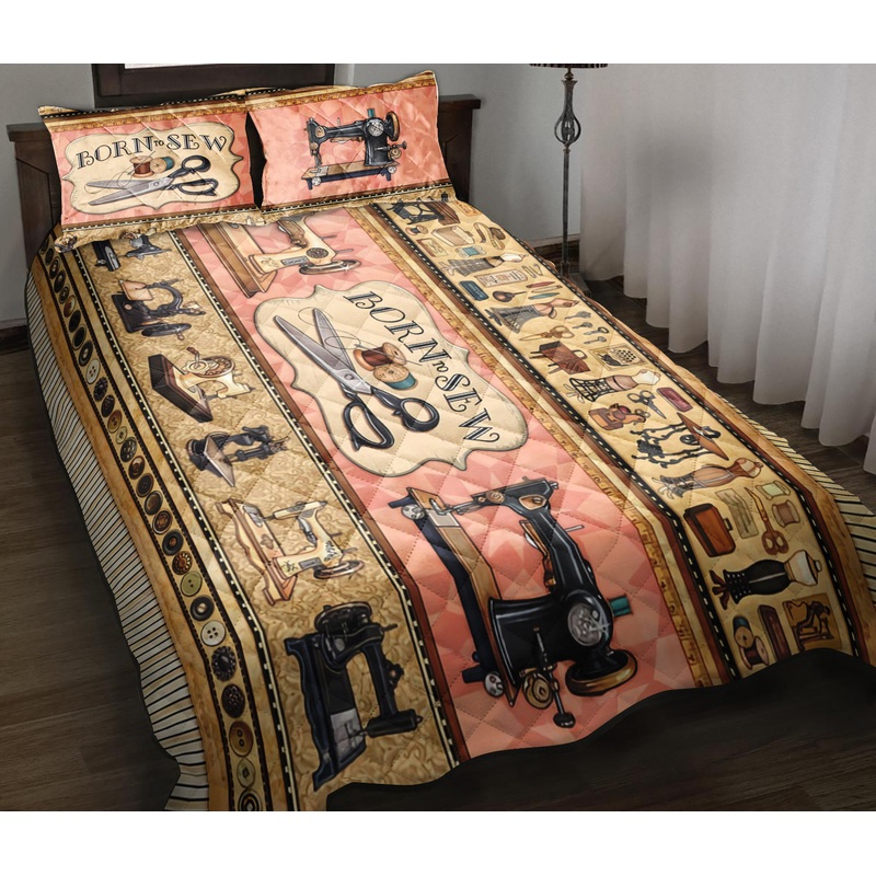 Born To Sew Quilt Bedding Set TM130902