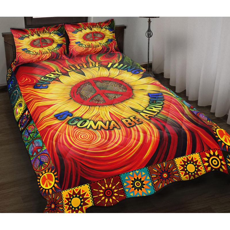 Sunflower Hippie Quilt Bedding Set HT100913