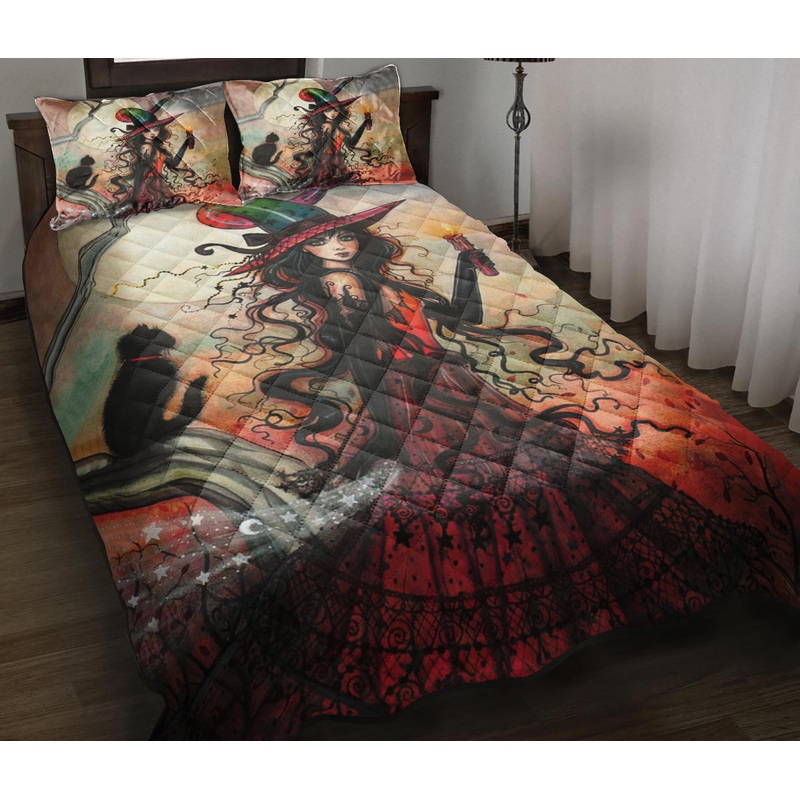 Witch Quilt Bedding Set HT100902