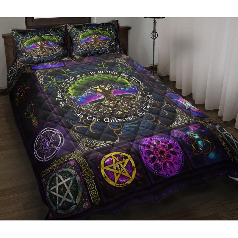 Witch Tree Of Life Quilt Bedding Set ND100909