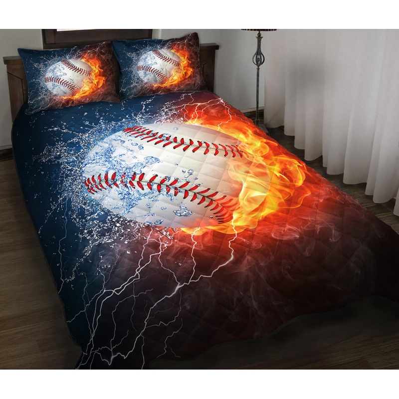 Baseball Quilt Bedding Set HM0909001