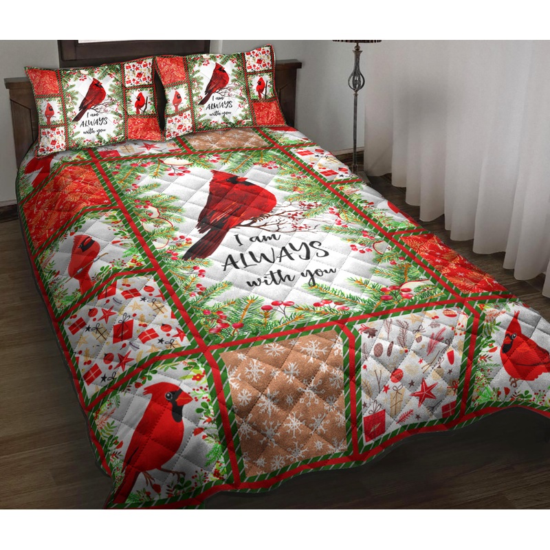 Cardinal I Am Always With You Quilt Bedding Set TL090916