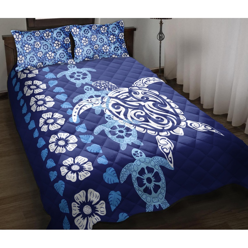 Turtle Flower Quilt Bedding Set HT090902
