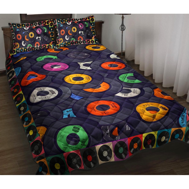 VinylRecord Quilt Bedding Set TL090926