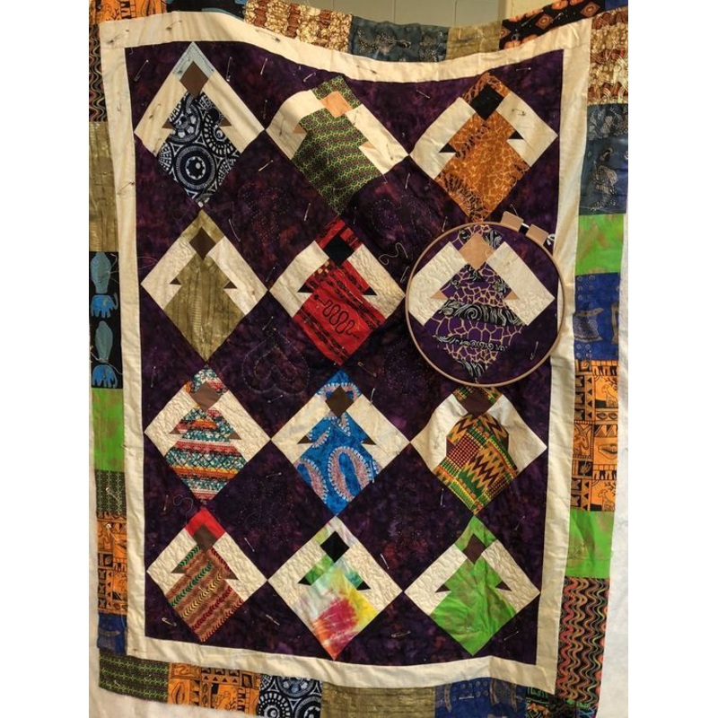 African Women CLA1010032Q Quilt Blanket