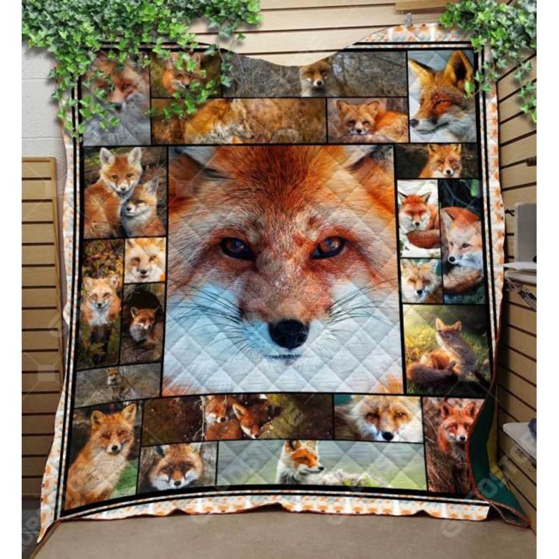 Beautiful Fox Art CL15110019MDQ Quilt Blanket