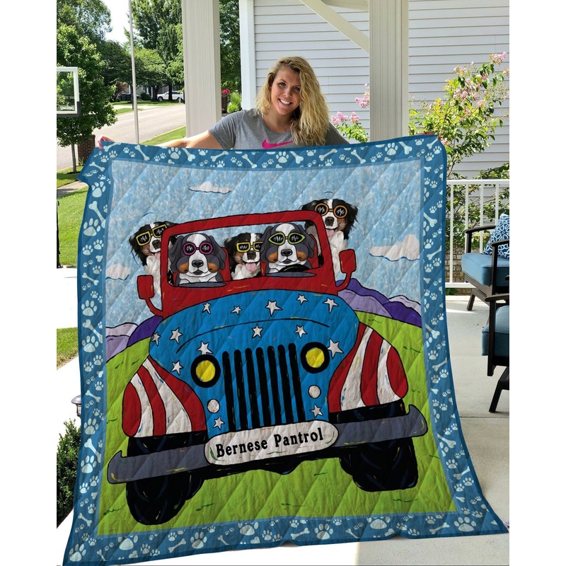 Bernese Mountain CLH0412075Q Quilt Blanket